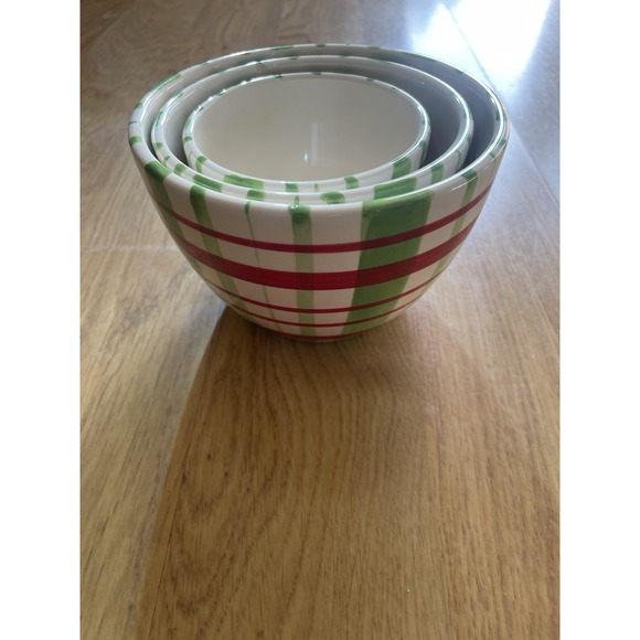 Colorful Plaid Housewares‎ International Bowl Set Serveware Multi Color - Picture 10 of 14
